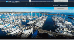 Desktop Screenshot of oakbaymarina.com